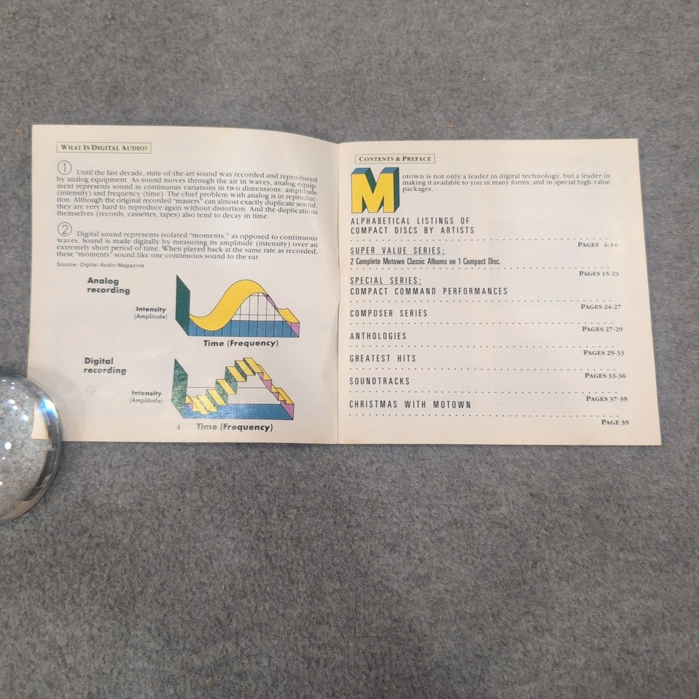 Vintage 1986 The Compact Disc Story Motown Record Corporation Catalog Booklet - Picture 2 of 3